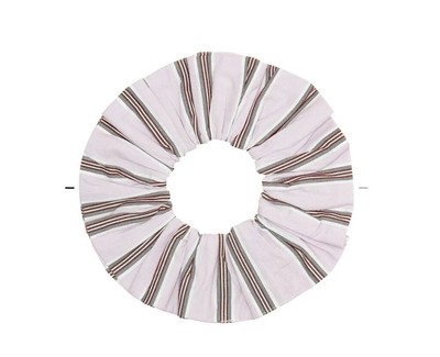 NEW Ganni Women's Scrunchie One Size Violet Stripe Misty
