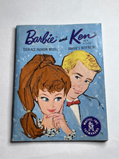 Vintage 1962 Barbie and Ken Teen-Age Fashion Clothing Mini Catalog Blue Mattel