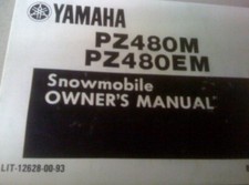 YAMAHA SNOWMOBILE OWNERS MANUAL PZ480M/PZ480EM 1987