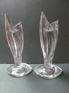 Waterford Marquis- Palma PAIR 7" Crystal Cut Candlesticks ...