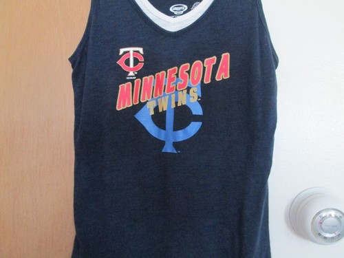 Concepts Sport MINNESOTA TWINS GENUINE MERCHANDISE Women's Size S Navy Tank Top - Picture 4 of 5