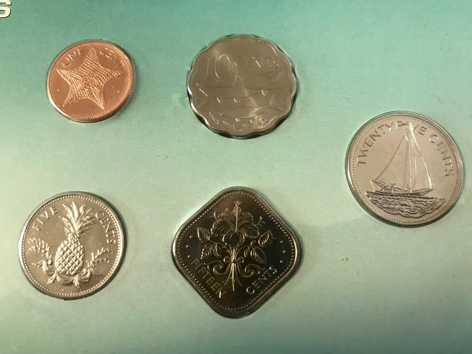 BAHAMAS : 5 COIN CENTS (1992-2007) BU SET IN ORIGINAL PACK AND HISTORY. - Image 3 of 4