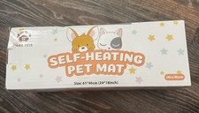 Mora Pets Self Heating Cat Bed Thermal Warming Pet Mat 24x18 In Removable Cover