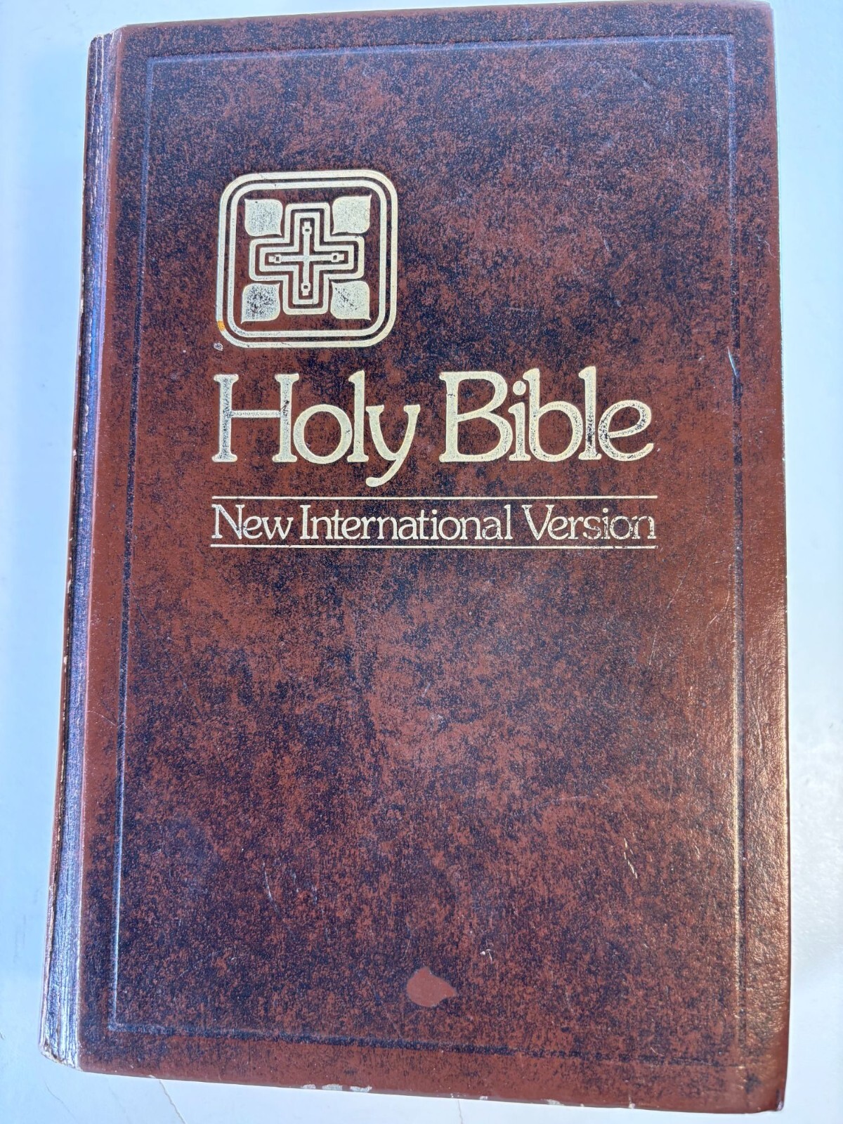 Vintage 1978 NIV Holy Bible Brown Leather Hardcover