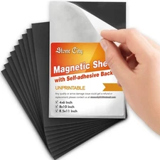 Lot Stone City Strong Self Adhesive Magnetic Sheet 8.5x11 8X10 4X6 5x7 12-20 Mil