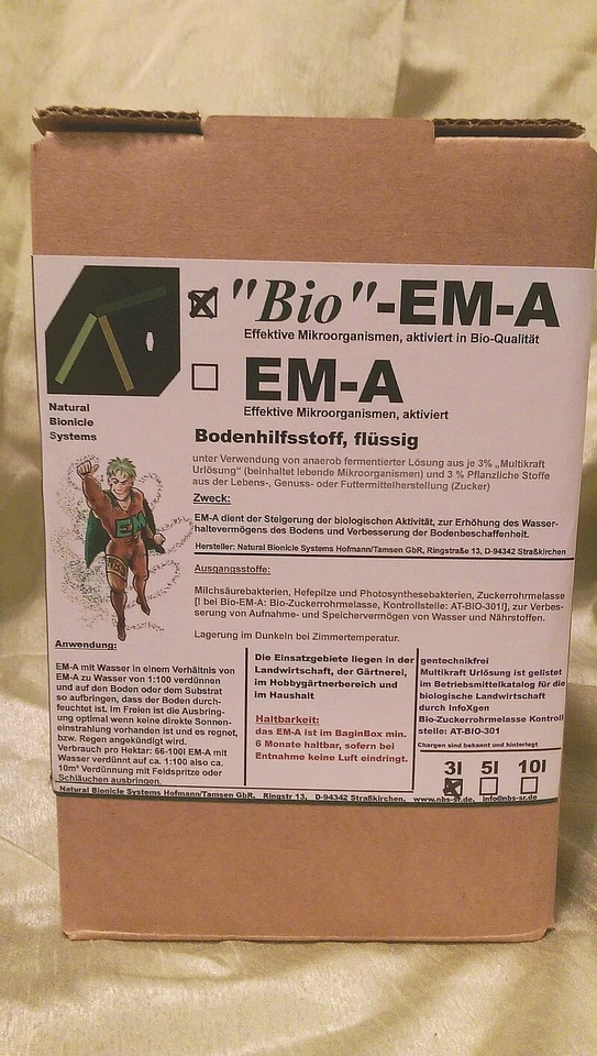 "Bio"-EM-A, EMA, Effektive Mikroorganismen, 0,5l - 10l, Bodenhilfsstoff,biolog. - Bild 4 von 4