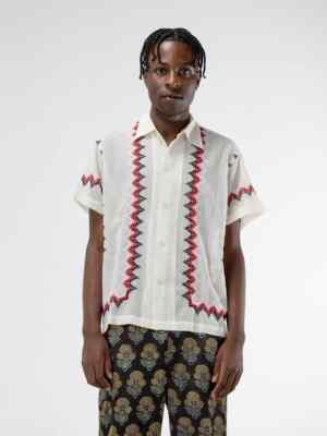 BODE Off-White Loop Mesh Shirt Zig Zag | eBay