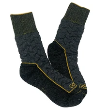 Gordini Craftsbury Mens Merino Wool Winter Outdoor Boot Socks Gray/Navy Large