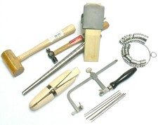 Jewelry Making Kit Basic Tool Jewelers Set - Anvil Mandrel Saw Frame Mallet  