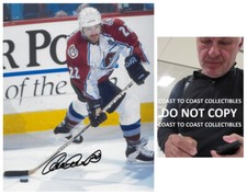 Claude Lemieux signed Colorado Avalanche 8x10 photo COA proof autographed.