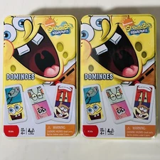 SpongeBob SquarePants 28 Piece Domino Set - Lot of 2 - 1 New - 1 Open