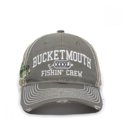 CAP -  BUCKETMOUTH FISHIN' CREW MESH BACK HAT BAS-027 24701