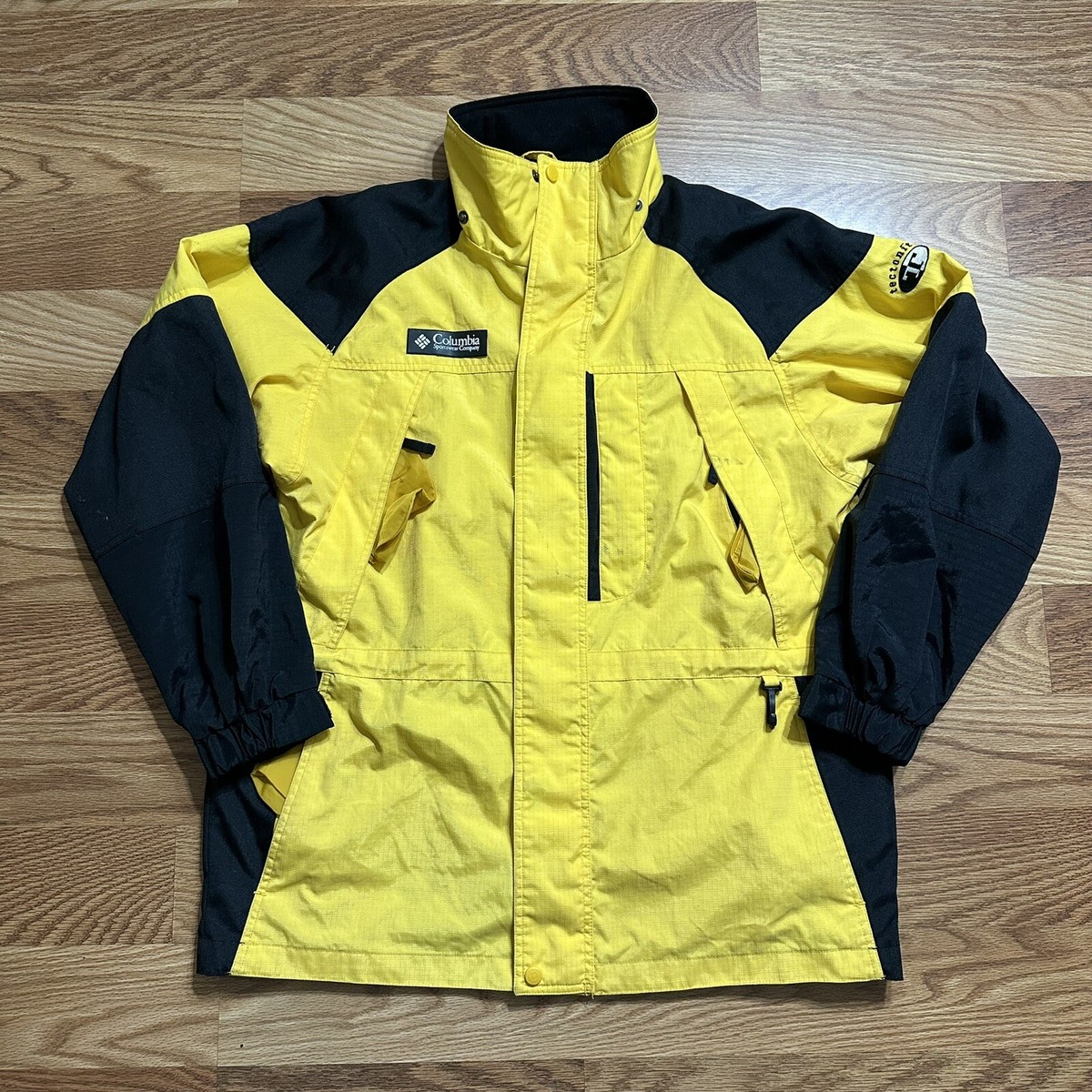 VTG Columbia Mens Windbreaker Jacket Full Zip Tectonite Ski Snow