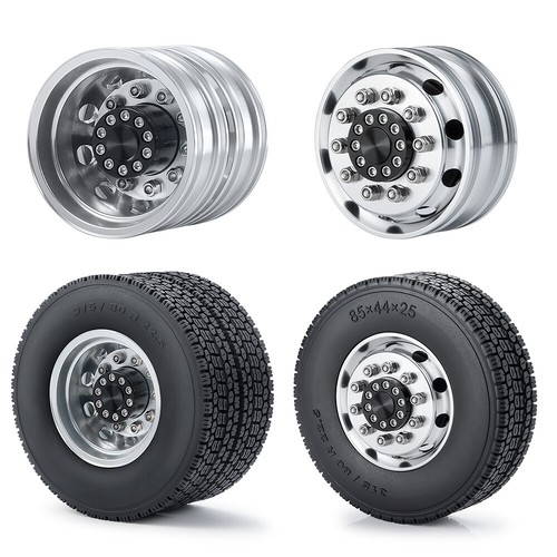 AXSPEED 8X8 Vorne & Hinten Felgen mit Reifen für 1/14 RC TAMIYA Traktorwagen Car - Bild 6 von 11