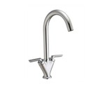 Dual Lever Kitchen Sink Brushed Nickel Swivel Mixer Tap TAPKSM-BN