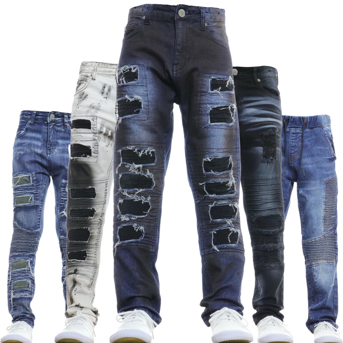 IENENS Kids Baby Children Denim Clothing Long Pants Boys Slim Jeans Young  Boy Casual Clothes Trousers Bottoms Elastic Waist Pants 5-13 Years |  Lazada.vn