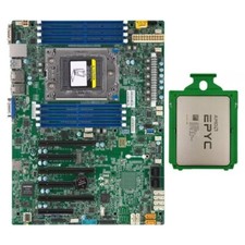 Supermicro H11SSL-i ATX Motherboard  AMD EPYC 7D12 Unlocked CPU Processor Combo