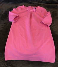 BABY GAP Knit Dress Pink Round Neck Bow Stretch Cute ... Girls 4T