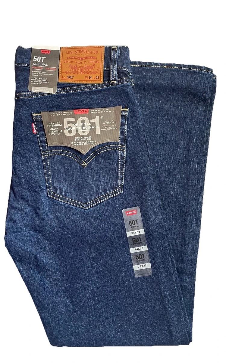 Levi's® 501 Original Regular Fit Mens Jeans Onewash Blue All Sizes