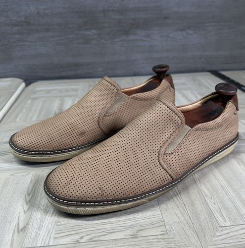 Johnston Murphy McGuffey Slipper Leder Halbschuh Bootsschuh Herren 12 25-0616
