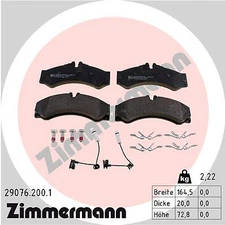 Zimmermann brake pad set, disc brake 29076.200.1