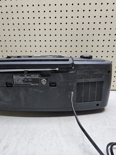 Vintage Lenoxx Sound AM/FM Stereo Dual Cassette Recorder Model: CT-769 UNTESTED - Picture 8 of 10
