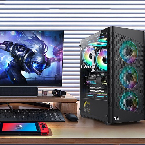 Transparent Computer Case Desktop PC Tower For ATX/M-ATX Motherboard 330mm_Q - Afbeelding 11 van 12