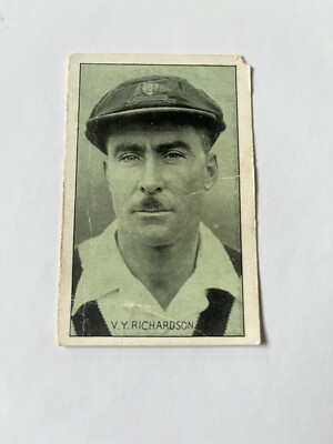 AMALGAMATED PRESS TEST MATCH FAVOURITES TRADE CARD 1934 - V.Y RICHARDSON