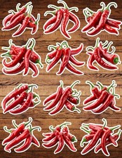 Red Hot Chili Peppers Die Cut Stickers Set Scrapbooking Laptop Waterbottle