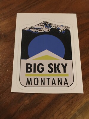 BIG SKT SKI RESORT BIG SKY MONTANA BIG SKY STICKER 4