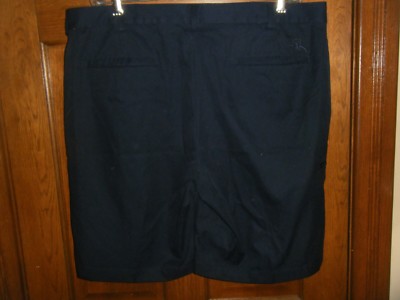 PGA Champions Tour Navy Blue Flat Front Golf Shorts Size 40
