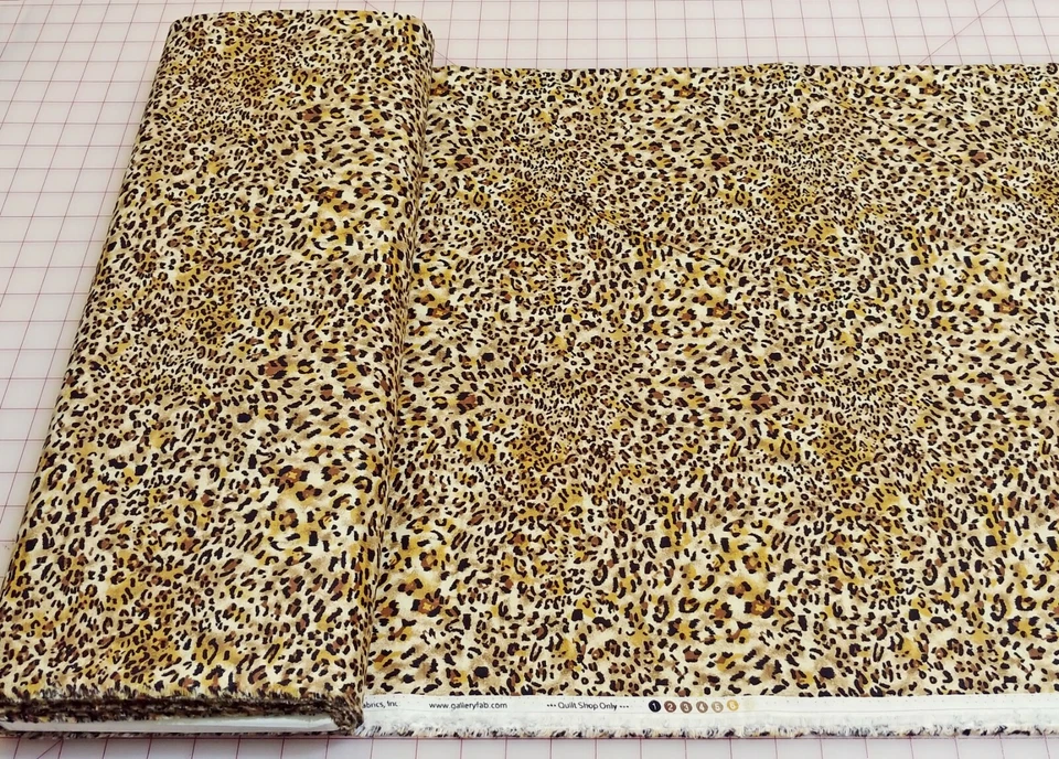 It's a Jungle Out There Leopard Print Cotton Quilting Fabric Gallery by Choice - Image 3 of 3