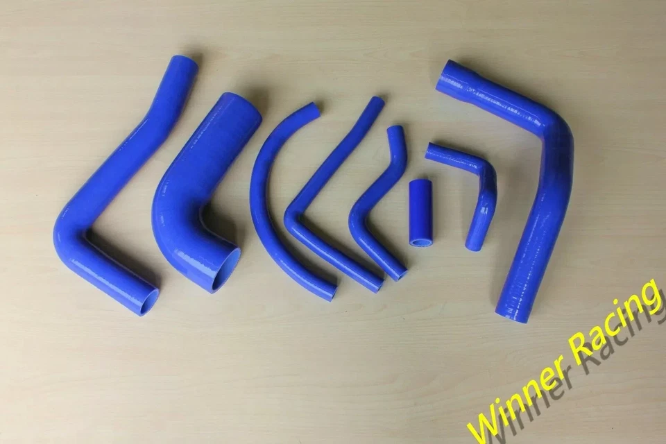 Radiador y manguera de admisión de aire de silicona negra diésel Fit Toyota Land Cruiser HJ60 2H Foto 4 de 4