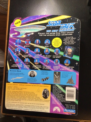 Vintage 1993 Star Trek The Next Generation Action Figure Ambassador K'Ehleyr NIP - Picture 2 of 2