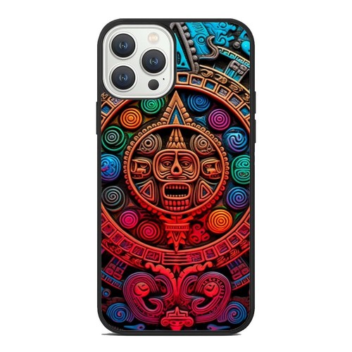 For Apple iPhone For Samsung Galaxy TPU Cover aztec pattern carved - Picture 2 of 25