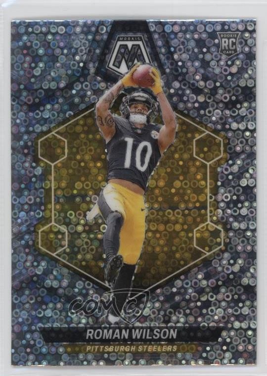 2024 Panini Mosaic Rookies No Huddle Silver Prizm Roman Wilson #369 Rookie RC