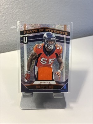 2019 Panini Unparalleled - Feats of Strength Bradley Chubb, Player Worn Patch