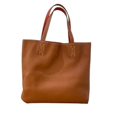 Hermes Tote Bag Double Sense 36 Sanguine Fauve Taurillon Clemence Leather 99