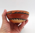 Hopi Bowl Yellow Ware Fire Bloom Cloud Red Band Scroll Pattern 4.25" W EDNA5 — photo 1
