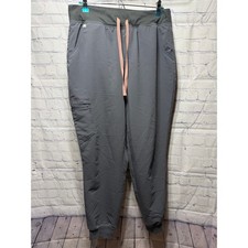 Figs Zamora Jogger Scrub Pant Gray Sz L Nurse Medical Doctor