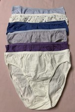 6 Pair Fruit Of The Loom Women's Cotton Underwear-Size 8-NWOT