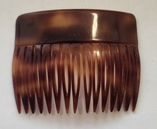Vintage Anne Klein Tortoise shell color hair comb. Riviera collection, France