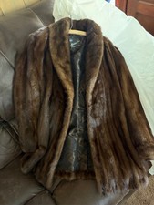 Chocolate Brown Mink Fur Coat- Never Worn- Size Large