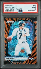 2024 PANINI PRIZM TIGER STRIPE CHOICE #89 JOHN ELWAY PSA 9