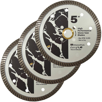 Ediamondtools 5 High Performance Diamond Saw Blades For Granite Quartz And
