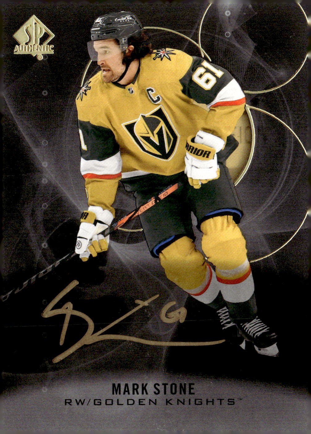 2020-21 SP Authentic Limited Autographs 17 Mark Stone Vegas Golden Knights