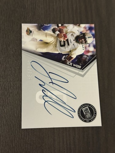 2010 Press Pass Signings Silver /199 #PPS-JW JOE WEBB Signed Auto ROOKIE Card RC - Picture 3 of 3