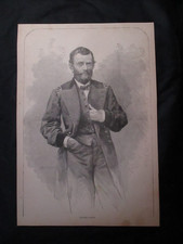 1894  Harper's Weekly Civil War Print - "Ulysses S. Grant" - FRAME FOR A GIFT