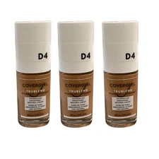 3pk COVERGIRL TruBlend Liquid Foundation D4 Classic Tan Oil-Free Makeup