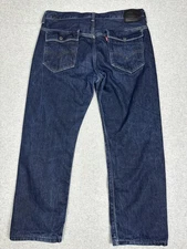 Levis 569 Jean Mens 36x32 (29) Blue Dark Loose Straight Relaxed Fit Flap Pocket